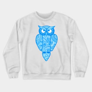 Owl (light blue) Crewneck Sweatshirt